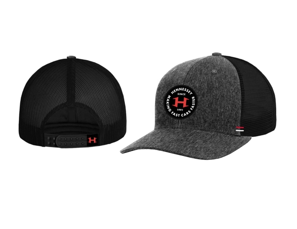 Hennessey Charcoal/Black Patch Hat