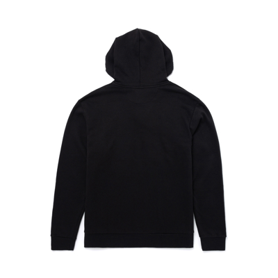 Black hoodie with 2 flags crossing in the middle