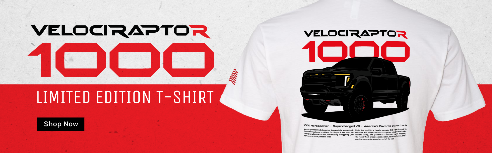 Hennessey VelociRaptoR 1000 Tee is now available!